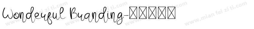 Wonderful Branding字体转换